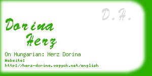 dorina herz business card